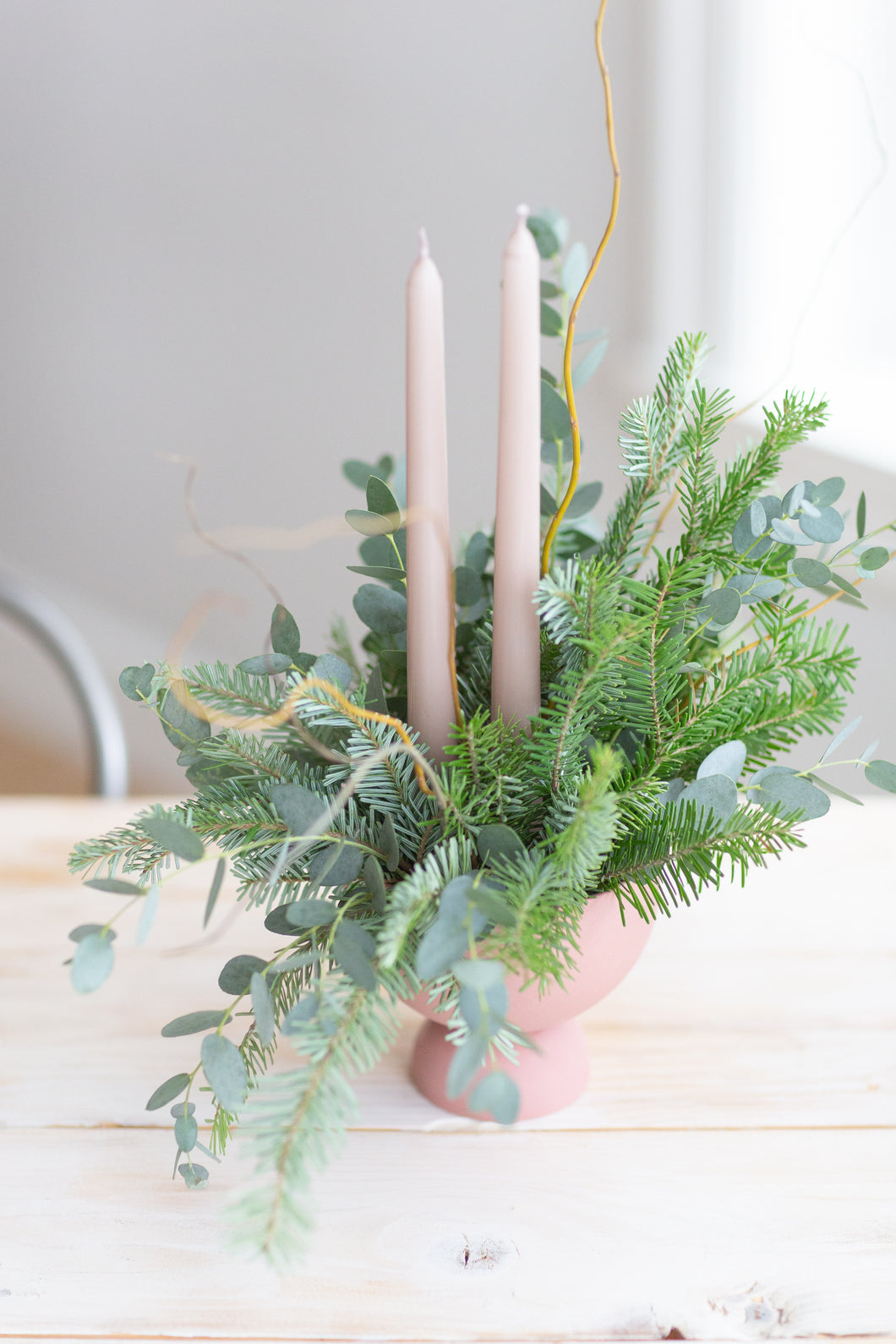 Dusty Hues Winter Centrepiece