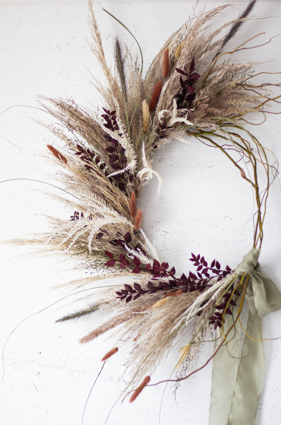 Whimsical Willow Dried Floral Wreath